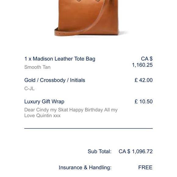 Brown Leather Tote Bag - Picture 8 of 8